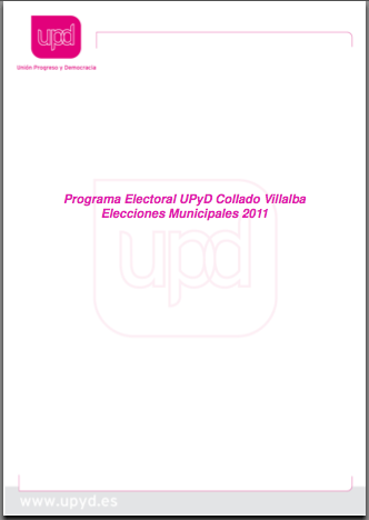 Descarga el programa electoral de UPyD Collado Villalba 2011